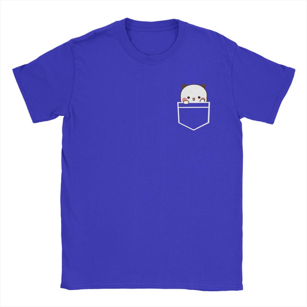 Cute Bubu in pocket T Shirt for Unisex Pure Cotton Vintage TShirt Round Neck Tee Shirt Short Sleeve Tops 4XL 5XL