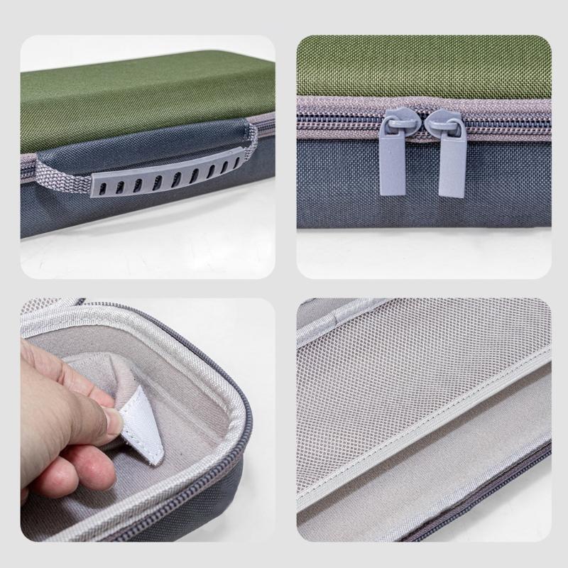 Tragbare Mikrofon-Tragetasche EVA-Schale mit weicher stoßfester Auskleidung Verstellbarer Teiler für Reisen und Auftritte