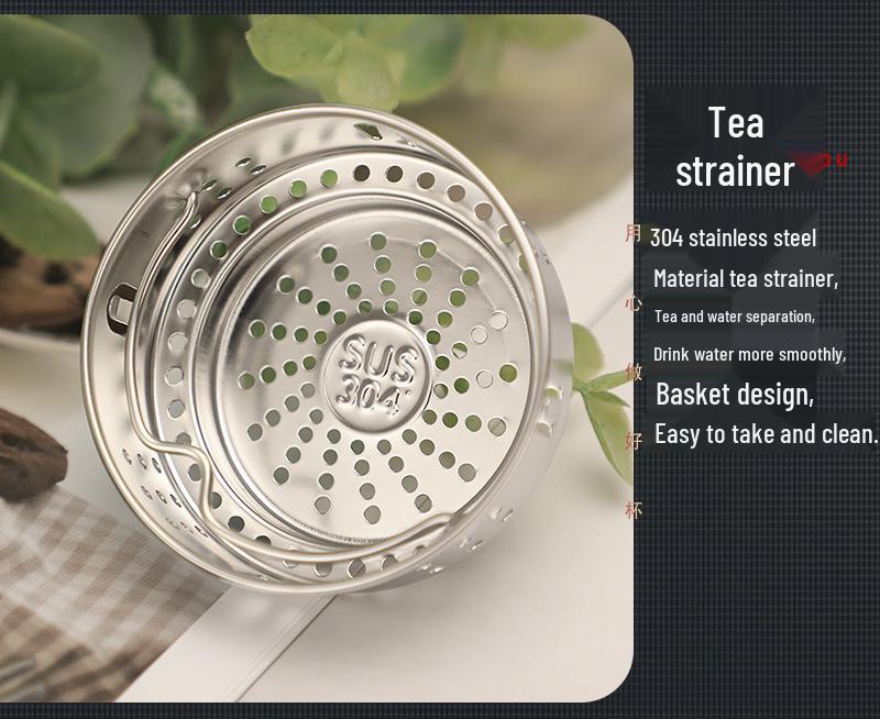 Double-Layer High-Temperature Resistant Crystal Glass Tea Cup with Lid, Ideal for Brewing & Gifting