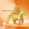 2026 Year Of Chinese Zodiac Horse Lucky Pendant Keychain Zinc Alloy Feng Shui Wealth Key Ring Women Men Bag Pendant