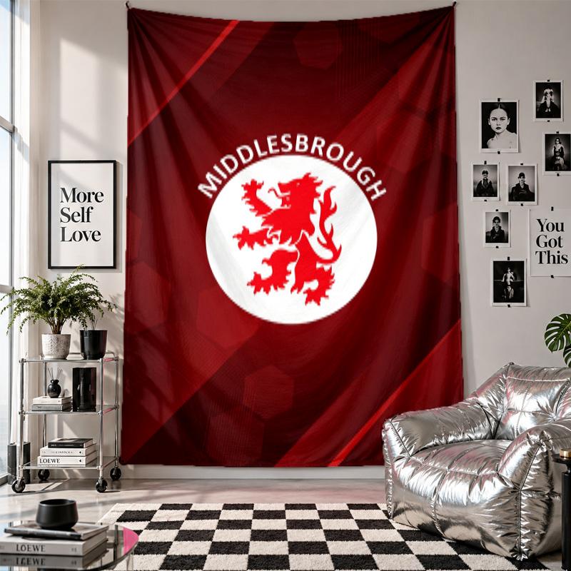 Middlesbrough Wandteppich Heimdekoration Wandbehang Tuch für Schlafzimmer Wohnzimmer Hintergrund
