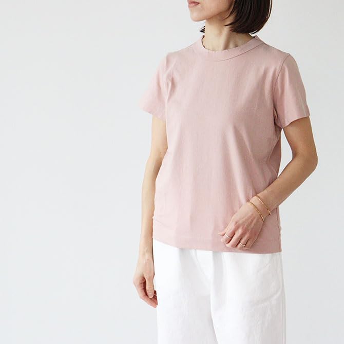 homspun Jersey Short Sleeve 6271 Order Dusty T-Shirt (Dusty Pink) [Special Color] Women's (JP, Alphabet, S, Pink)