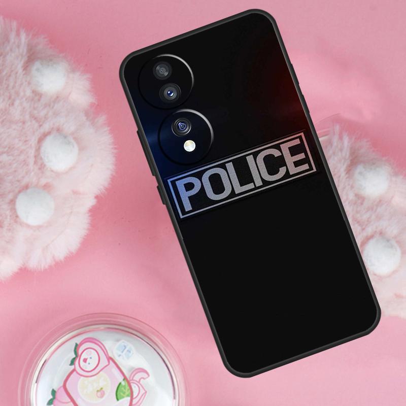 Police SWAT FBI Case For Honor Magic 6 5 7 Lite Honor 200 Pro 50 70 90 Lite X9b X9a X8b X8a X8 X9 X9c Cover