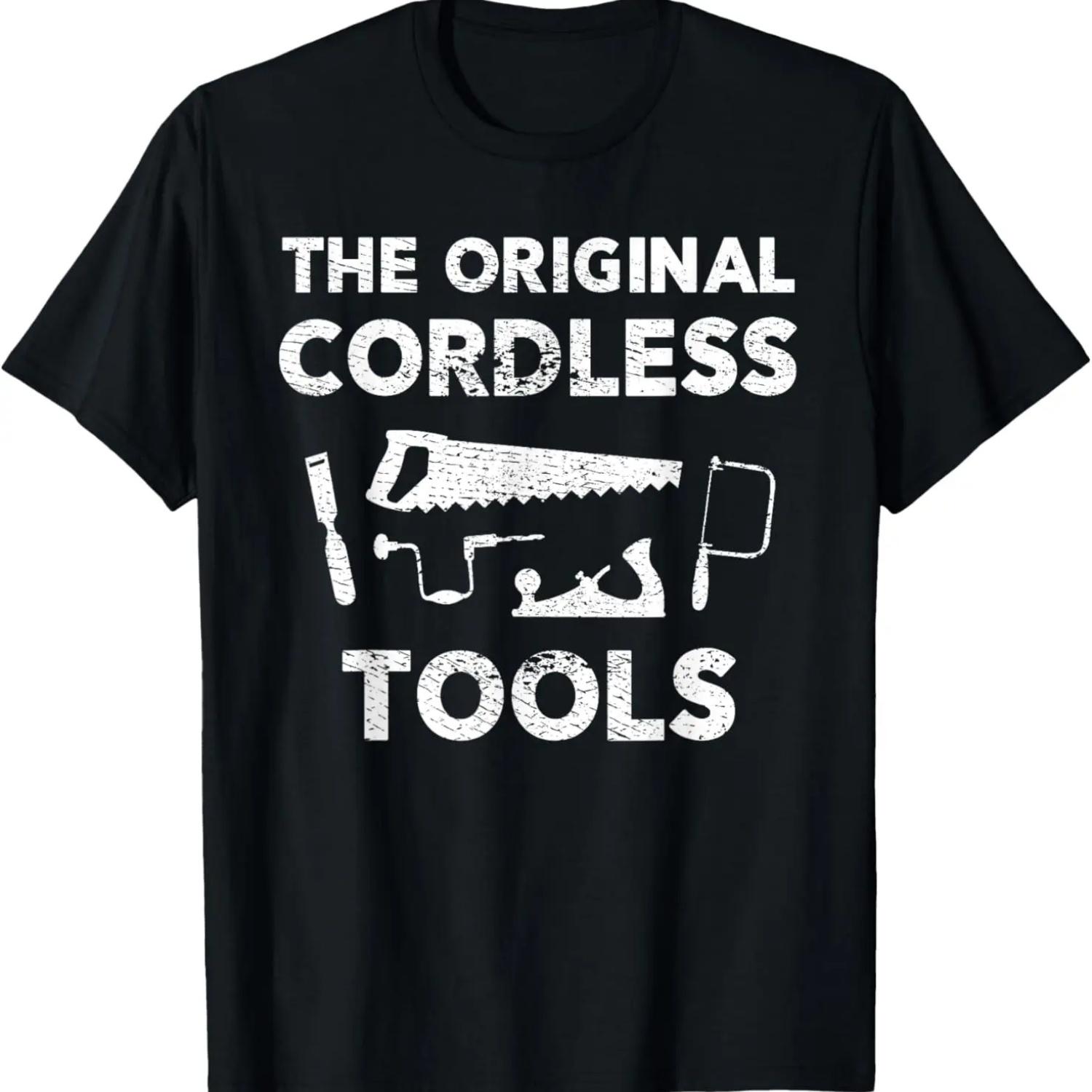 

Funny Woodworking Cordless Tools Shirt For Men XXXXXL чёрный