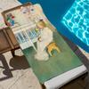 Asciugamano Arte Donna Spiaggia Asciugatura Rapida Morbido Asciugamani Piscina Regalo per Viaggio Palestra Doccia Campeggio sport