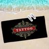 T-Tattoo Shop Microfiber Blanket Quick Drying Beach Towels Oversized Printing Super Absorbent Pool Towel Blanket