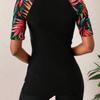 Women S Split Swimsuit Tight Quick Dry High Waist Waterproof Swimwear