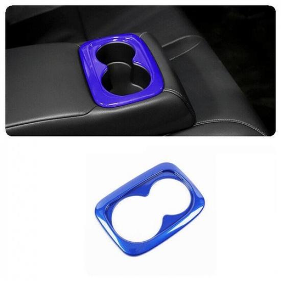 For Acura Integra -2024 Blue Glossy ABS Rear Water Cup Frame Cover Trim 1pcs