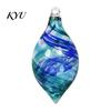 High Borosilicate Glass Spheres Hand Blown Ball Ornament, Colorful Christmas Hanging Decoration Reflective Baubles for Tree, Window, Patio,