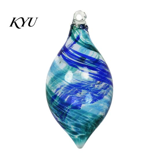 High Borosilicate Glass Spheres Hand Blown Ball Ornament, Colorful Christmas Hanging Decoration Reflective Baubles for Tree, Window, Patio,