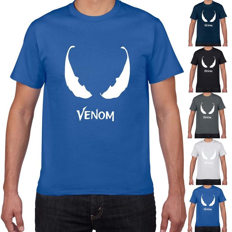 Stylish Comic Venom Spider-man Men Short Sleeve Crew Neck T-shirt For Casual Wear