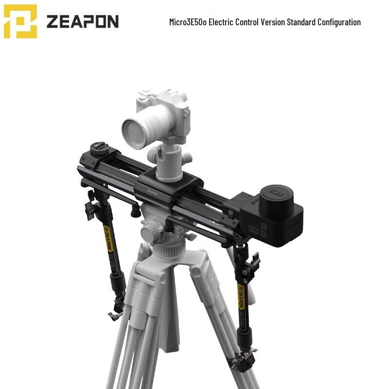 7ZEAPON Micro3 Electric Slider for DSLR/Mirrorless Cameras: Portable Manual & Electric Control for Time-lapse Photography
