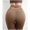 Cross Back Taille Nude Sporthose Damen Sinnlich Hohe Taille Slim Schnelltrocknend Ausgestellt Hüftanhebung Bauchweg Fitnesshose Sexy Hose Skinny Leggings