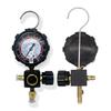 R410a Diagnostic Manifold Freon Gauge Set High Pressure A/C Refrigeration Tool for R22/R410A/R134A with Sight Glass