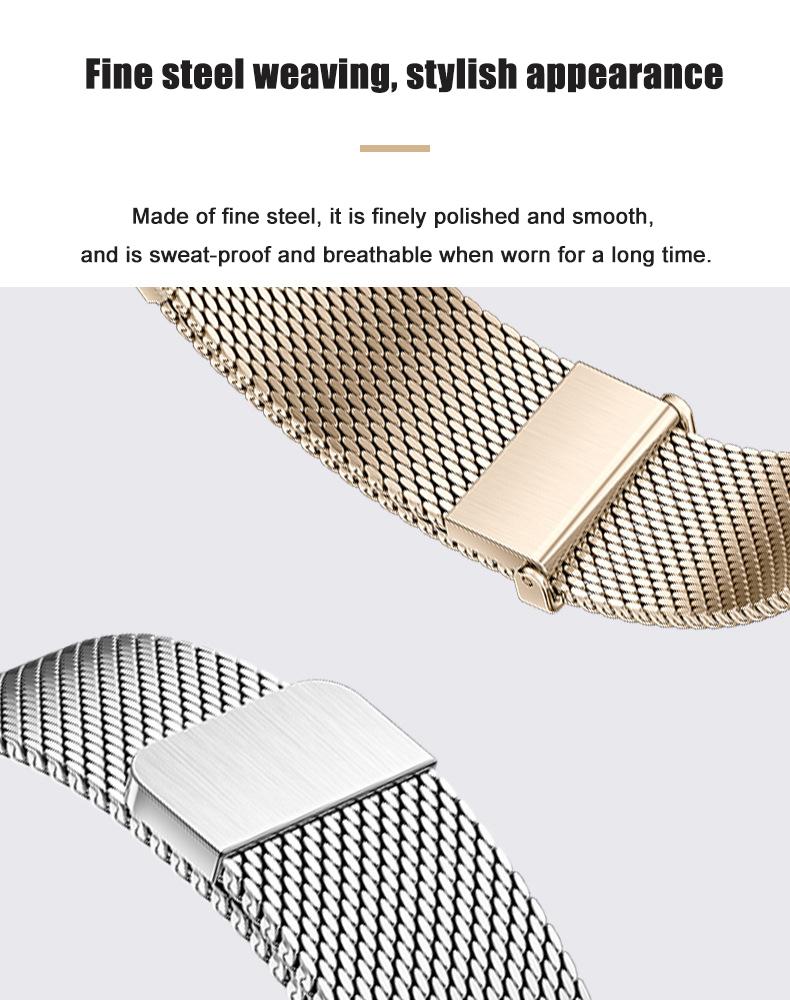 Strap for Samsung Galaxy Watch Ultra 47mm Strap Business Occasions Full Cover Weave Breathable for Galaxy Watch Ultra Watchstrap