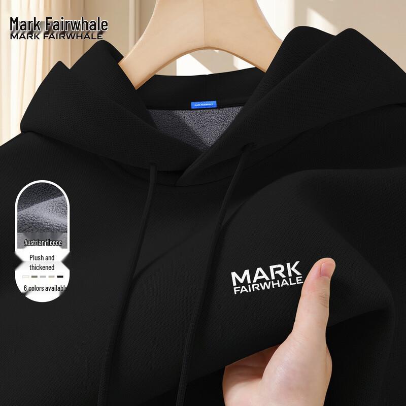 Mark Fairwhale Men's American Trendy Hooded Sweatshirt
