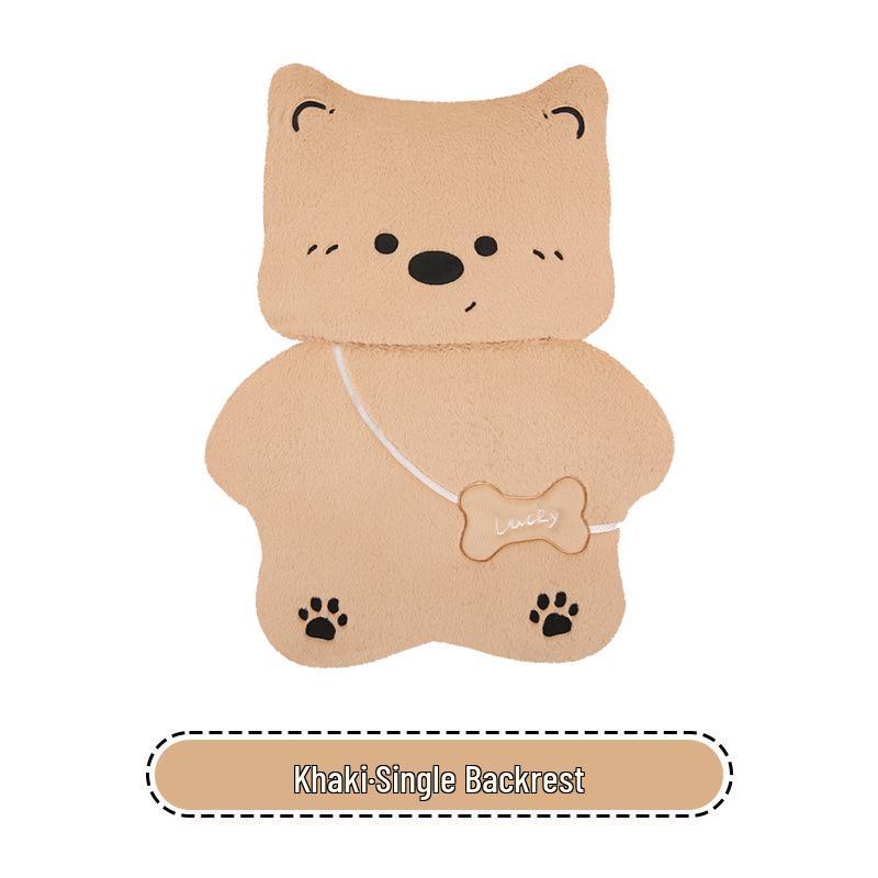 Kreskówkowy Pluszowy Zimowy Poduszka na Fotel Samochodowy dla GAC GS3, GS4, GS4PLUS