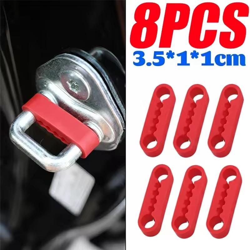 Silicone Auto Door Lock Buckle Damping Pads Shock Absorber Cushion Anti Rattle Soundproof Gaskets Universal Vehicle Protector