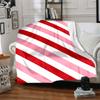 1pc Red Stripes Blanket Warm, Cozy, And Soft, Suitable for Sofas, Beds, Cars, And Office Use.Perfect for Camping And Travel, Making It a Great Gift fo