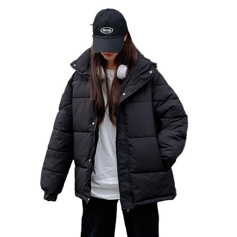 Down and padded jacket women's short model 2025 new thickened cotton jacket bread jacket Korean version loose padded jacket winter jacket