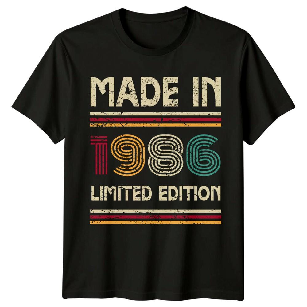 Made In 1986 Unisexs T Shirt 40th Birthday Gift Vintage Forty