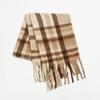 New Mohair Plaid Scarf Women's Autumn and Winter Thickened Warm Student Versatile Fringed Scarf Tide