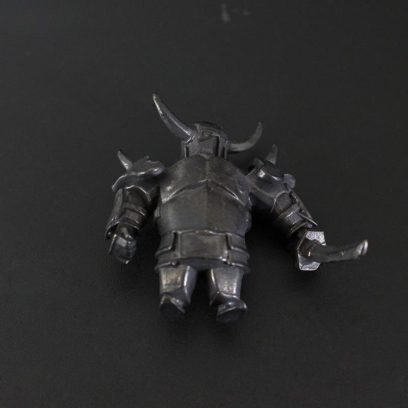 Brass Home Decor Armored Knight Wild Boar Knight Barbarian Soldiers Figurines Desktop Game Decorations Ornament Gift
