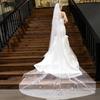 Romance Beaded Bridal Veils Long U Shape Chapel Train Veils For Bride Beach Church Wedding And Special Event Photoshoots