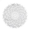 2/4PCS Dandelion Placemat for Dining Table PVC Plastic Hollow Coaster Table Bowl Mats Set Holiday Party Home Decor Wedding Party