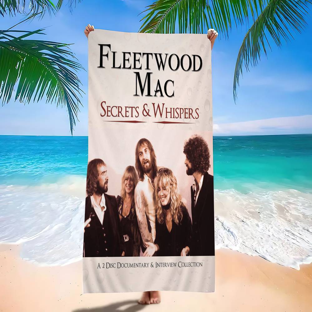 70s Rock Band F-Fleetwoods Mac Music Album Cover Microfiber Beach Towel Quick dry Yoga Swimming Resort Mountain Climbing Towel