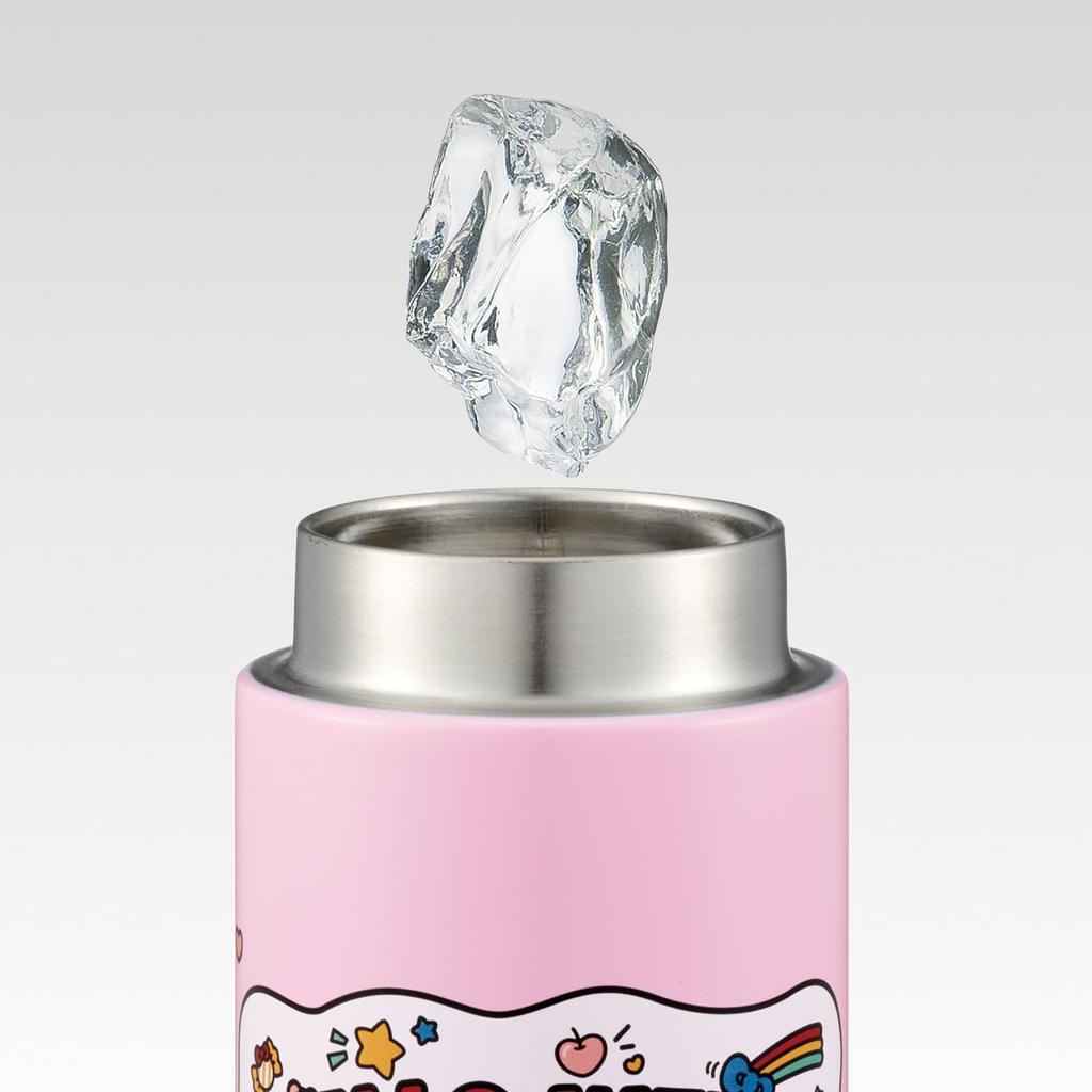Skater Stainless Steel Mug Vacuum Sanrio Hello Love Every Bottle, 280ml, Insulated, Double-Layered Wall, Kitty, "I Day" Design, STX3-A