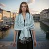 Jacquard Retro Ethnic Style Human Cotton Cashew Shawl Spring And Autumn Fringed Long Decorative Scarf