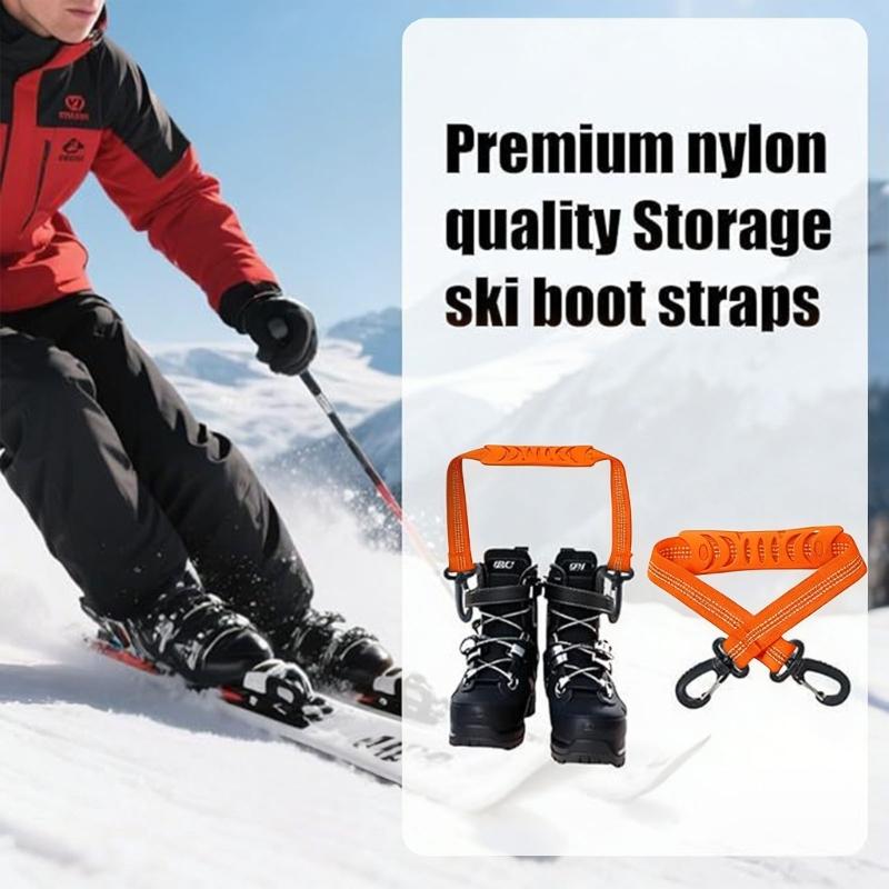 4-pack snabbmonterade skidbindningsremmar som möjliggör snabb fastsättning av skidor på pjäxor och minimerar förberedelsearbetet