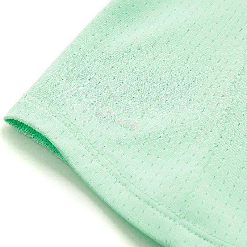 Li-Ning Comfortable Casual Breathable Simple Short Sleeve T-Shirt Women Tops Cool-Green ATSU570-4