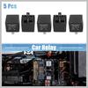 5pcs JD2912-1Z-24VDC 5 Pin 40A 28VDC DC 24V Universal Car Vehicle Motor Fuse Relay Switch Power Replacement Car Parts