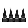 4pcs Universal Car Modification Sharp Pointed Valve Aluminium Alloy Modified Screw On Valve Cap