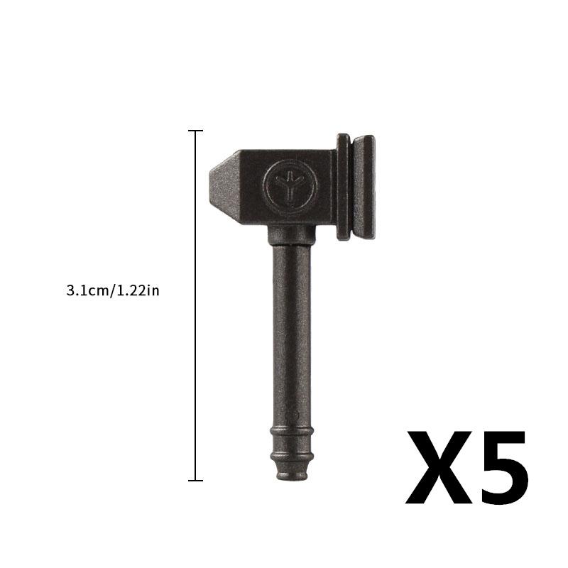 MOC Medieval Military Anime Figures Weapons Building Blocks Toys Soldiers Shield Sword Bow Trident Ax Gun Hammer DIY Gifts K027