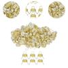 DIY Round Christmas Ornament Tops Caps Gold Hanger Accessories Ball Cover for Elegant Xmas Party Decor