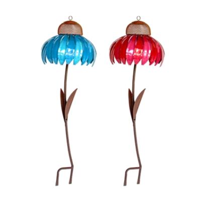 Outdoor Bird Feeder Red Hummingbird Feeders Coneflower Style Easy Cleaning Garden Yard Large Flower Ornaments