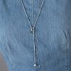 TATIANA Gem Point Y-Line Long Necklace NZ2492