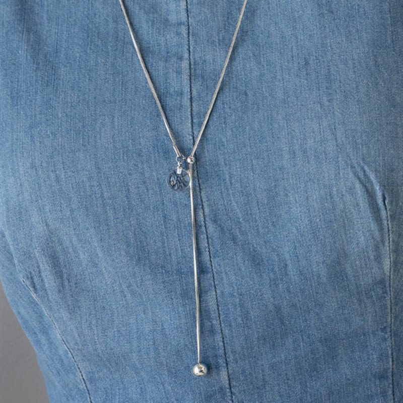 TATIANA Gem Point Y-Line Long Necklace NZ2492