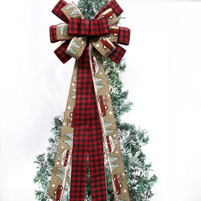 1pc 90cm Extra Large Christmas Ribbon Bow Decoration for Christmas Tree Toppers Bowknot Wedding Decoration Festival Home Decor