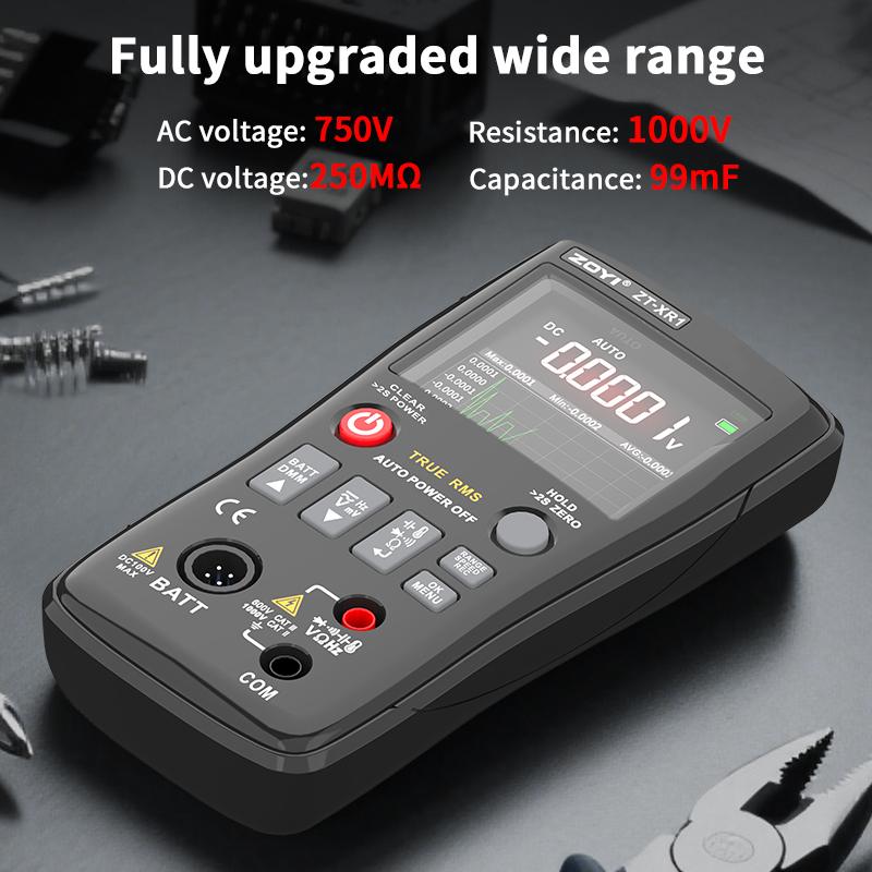 ZOYI Professional 4.5-Digit Multi-Function Digital Multimeter Battery Internal Resistance Tester True Effective Value  ZT XR1