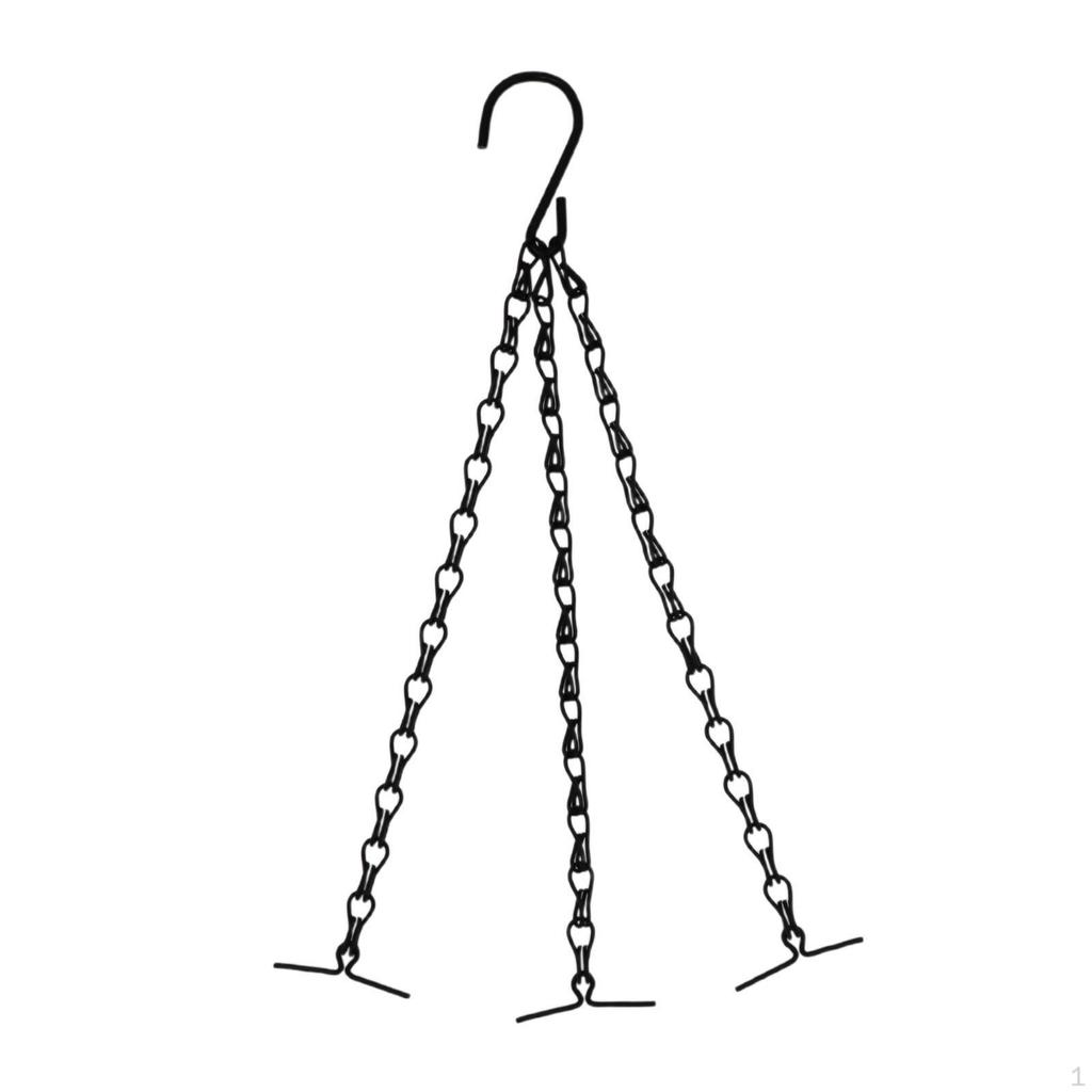 3 Lead Chain for Flower Pot with Hooks Hanging and Bird Cages