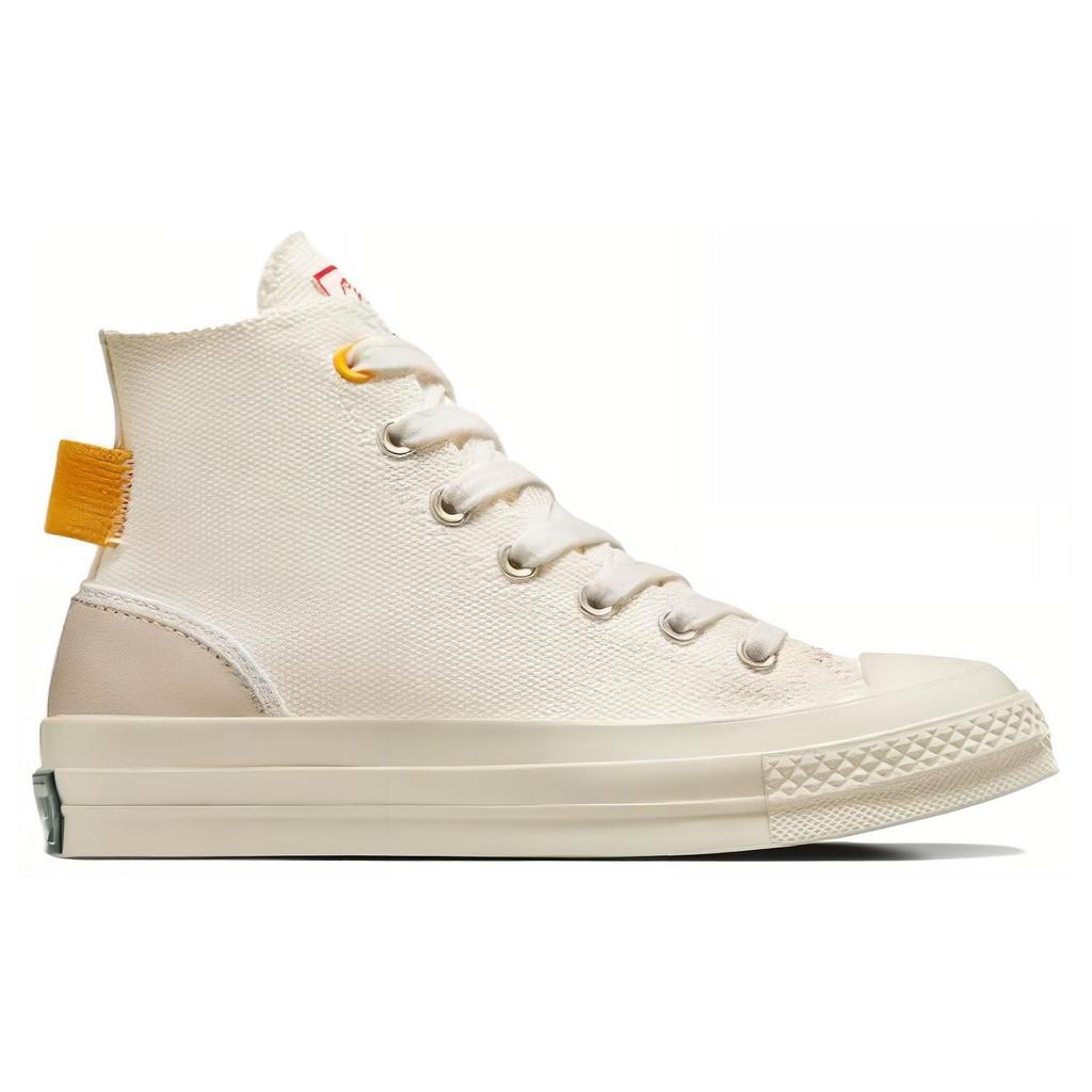 Converse Chuck 70 High Egret Gelb Damen Turnschuhe Creme Rot A07117C