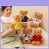 Schattige Voetbal Teddybeer Pluche Speelgoed Met Messi Shirt Schattig En Verzamelbaar Cadeau