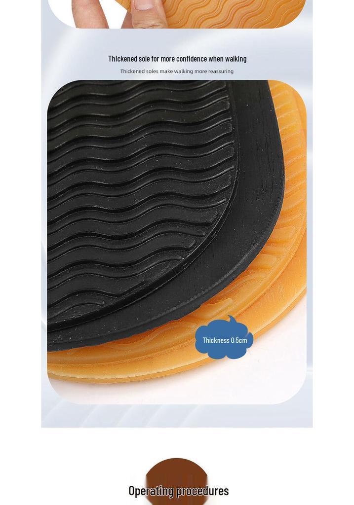Full Sole Anti-Wear Non-Slip Sound-Absorbing Rubber Shoe Patch