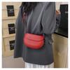 New Fashion Saddle Bag for Women Simple Style Faux Leather Shoulder Crossbody Purse Casual Commute Handbag