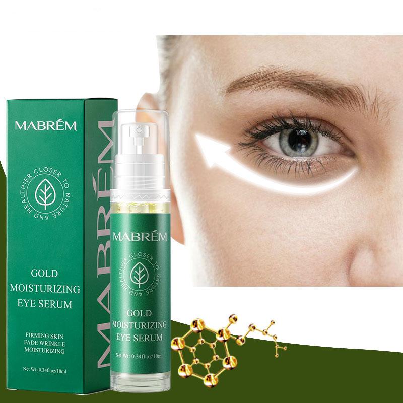 24K Gold Whitening Bright Eyes Roll-on Serum Remove Puffiness Dark Circles Eye Fine Lines Anti-Aging Moisturizing Firming Eye Cream