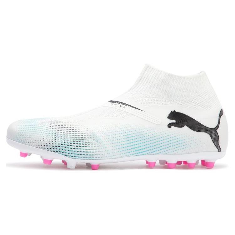 

New PUMA Future 7 Match + Ll Mg Football Shoes White Blue 107712-01 42.5